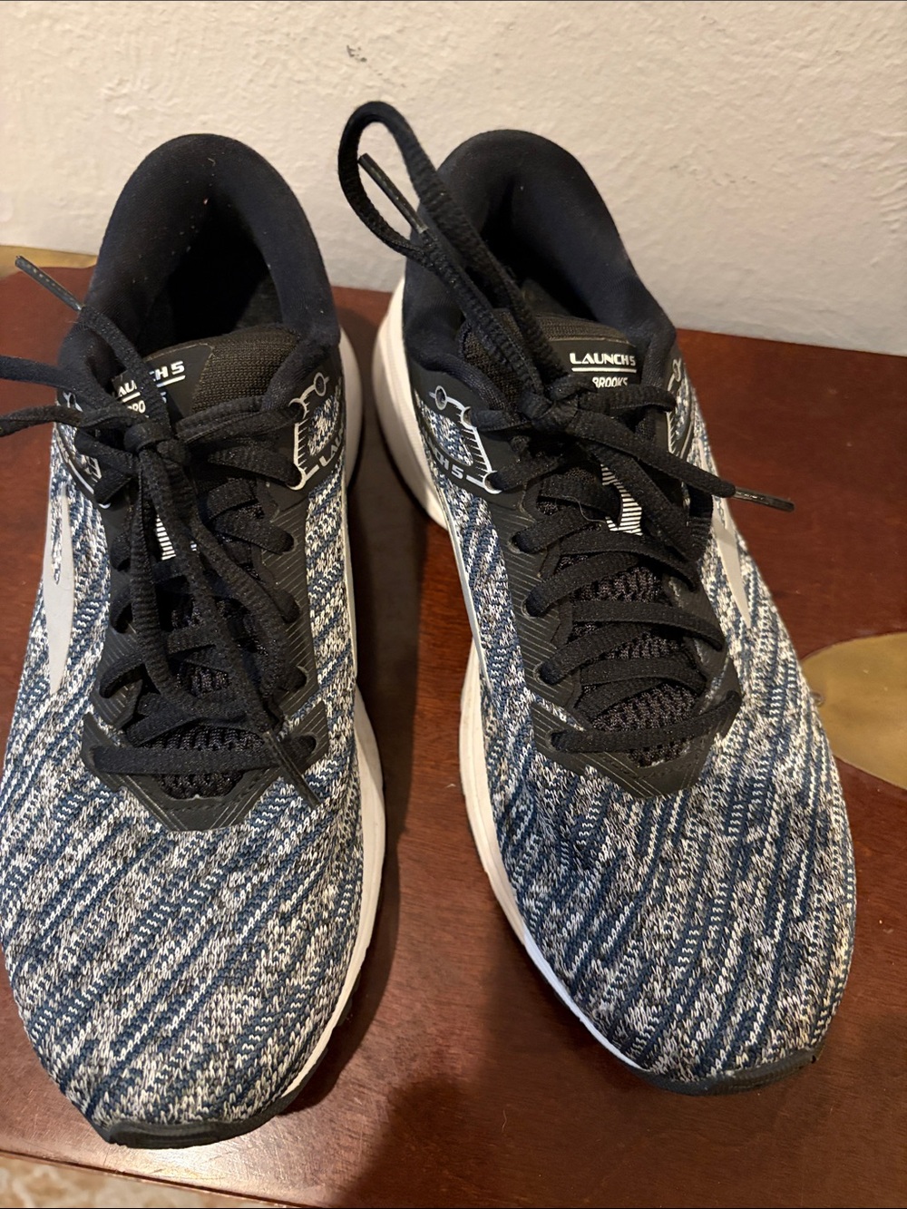 Brooks Launch 5 Women’s Black and White Athletic Sneakers